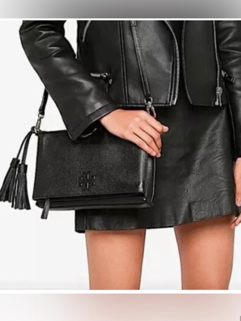 Tory Burch Black Thea Crossbody Bag